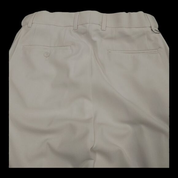 MARK OF DISTINCTION WHITE EURO SLIM FIT PANT. SIZE 36-37L. - Picture 6 of 10